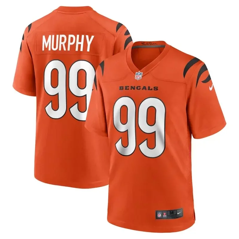 Myles Murphy Cincinnati Bengals Team Game Jersey Orange