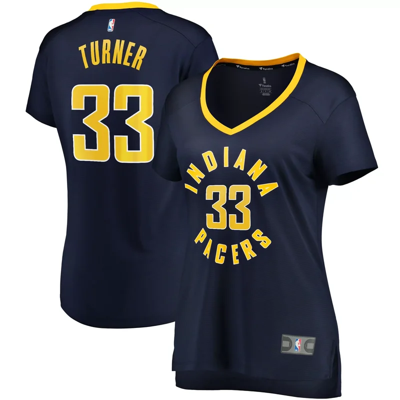 Myles Turner Indiana Pacers Fast Break Player Jersey - Icon Edition - Navy NBA