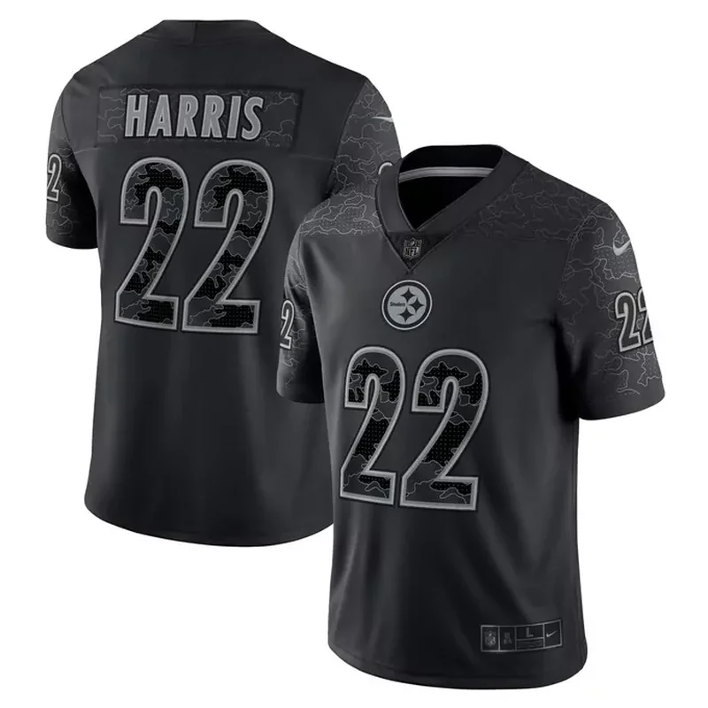 Najee Harris Pittsburgh Steelers RFLCTV Jersey Black