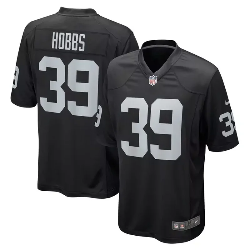 Nate Hobbs Las Vegas Raiders Game Jersey Black