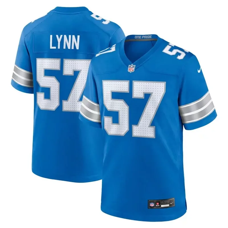 Kyle Peko Detroit Lions Game Jersey Blue - Image 4
