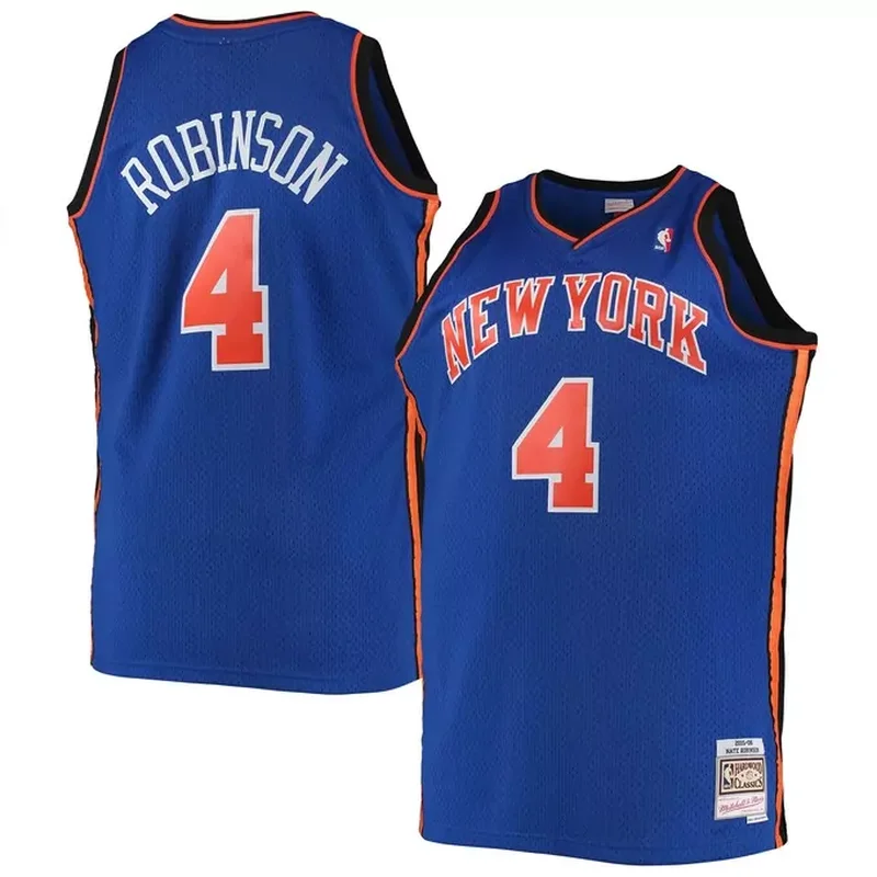 Patrick Ewing New York Knicks 1985/86 Classics 75th Anniversary Jersey Platinum - Image 5