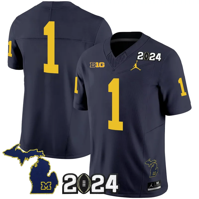 Jake Butt michigan wolverines split jersey all stitched - Image 5
