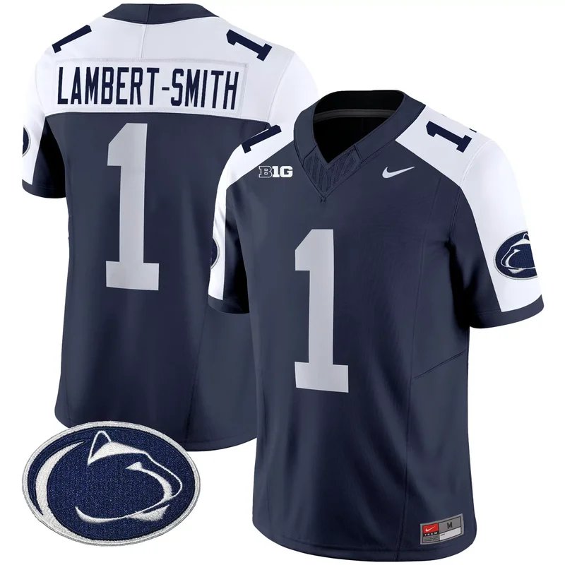 Navy Alternate KeAndre Lambert Smith penn state nittany lions jersey all stitched