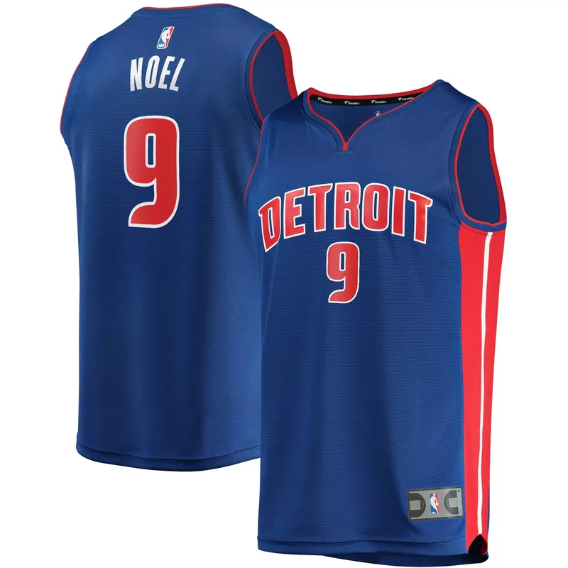 Nerlens Noel Detroit Pistons Fast Break Jersey - Icon Edition - Blue NBA