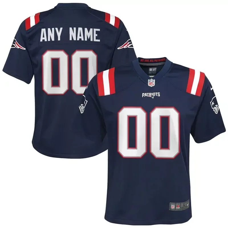 Tom Brady New England Patriots Womens Retired Game Jersey Navy - Image 4