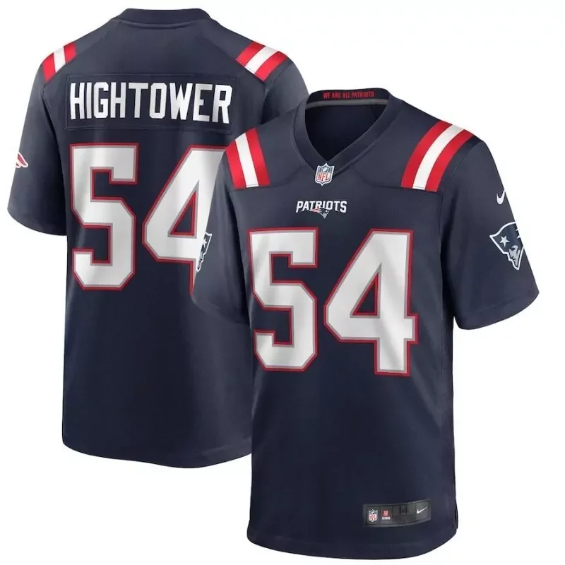 Devin Asiasi New England Patriots Team Game Jersey - Navy NFL - Image 3