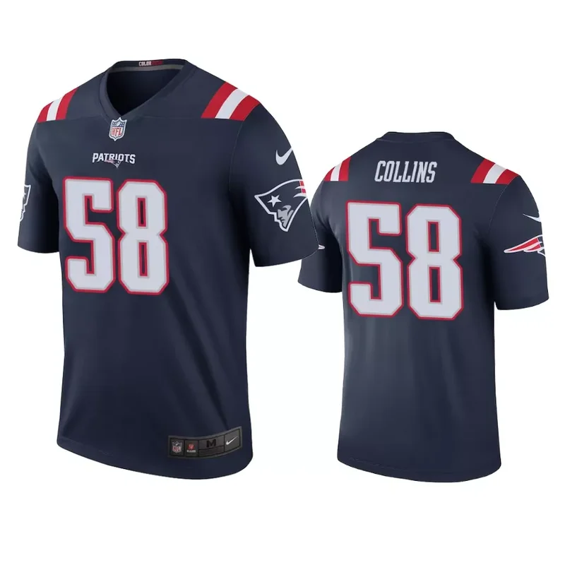 New England Patriots Antonio Brown Navy Color Rush Legend Jersey - Image 3