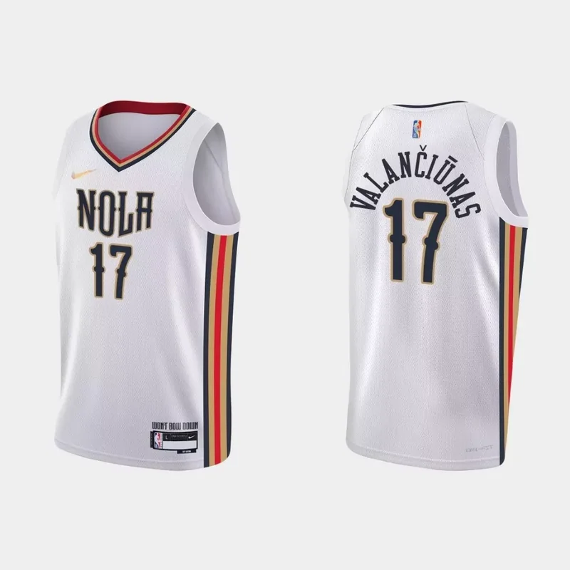 Zion Williamson New Orleans Pelicans 2021/22 Fast Break Jersey - City Edition - White NBA - Image 2