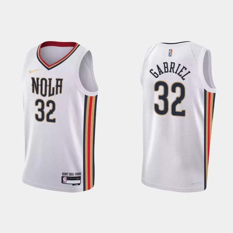 New Orleans Pelicans James Nunnally #21 NBA Basketball City White Jersey Pelicans Fans - Image 5