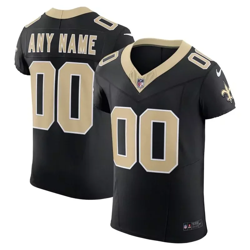 New Orleans Saints Vapor Fuse Elite Custom Jersey Black