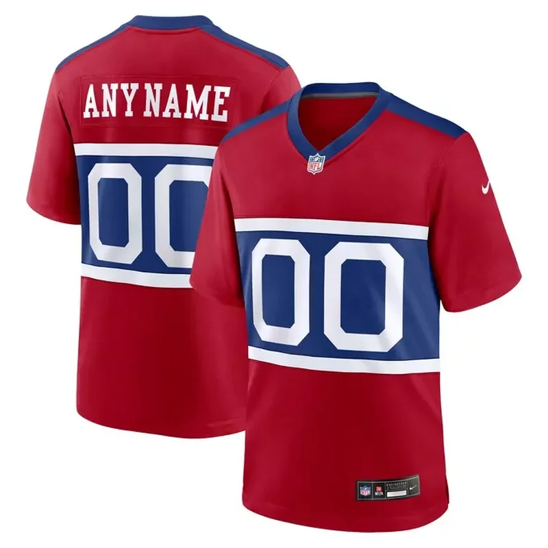 Malik Nabers New York Giants Alternate Player Game Jersey Century Red - Image 5