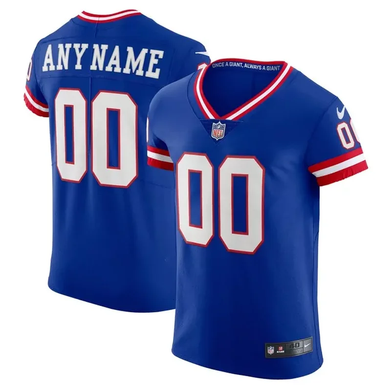 Michael Strahan New York Giants 1993 Throwback Retired Player Jersey Royal - Image 4