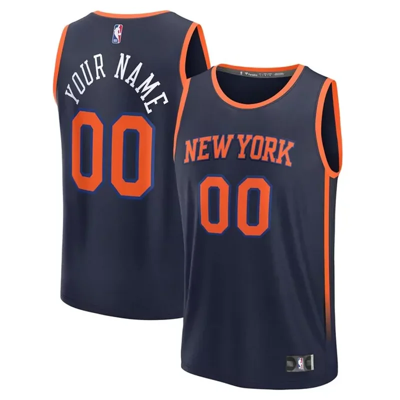 Obi Toppin New York Knicks 2020 NBA Draft First Round Pick Jersey Royal Icon Edition - Image 3