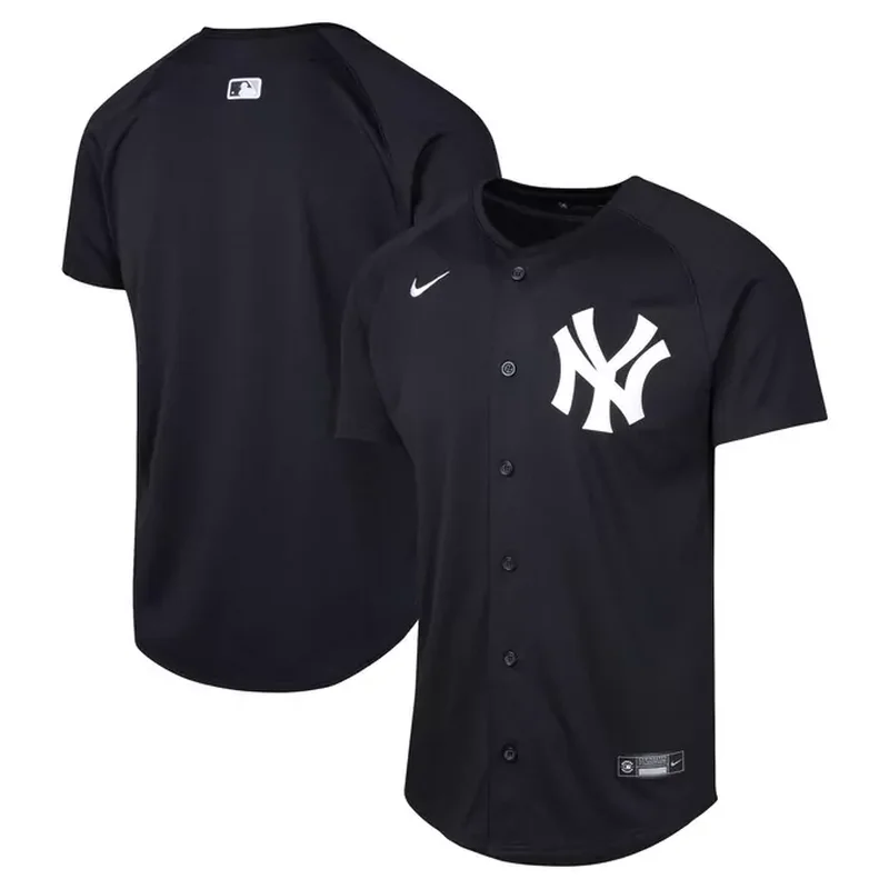 New York Yankees Profile Pop Fashion Jersey Black - Image 4