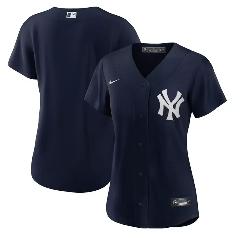Rickey Henderson New York Yankees Cooperstown Collection Mesh Batting Practice Button-Up Jersey Navy - Image 3