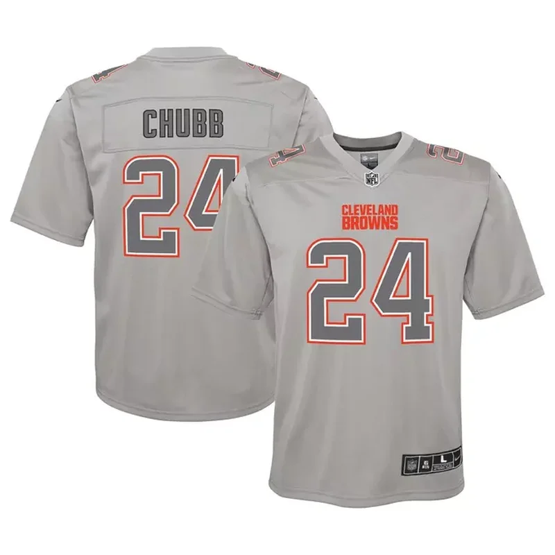 Myles Garrett Cleveland Browns 2024 Salute to Service Game Jersey Arctic Camo - Image 2