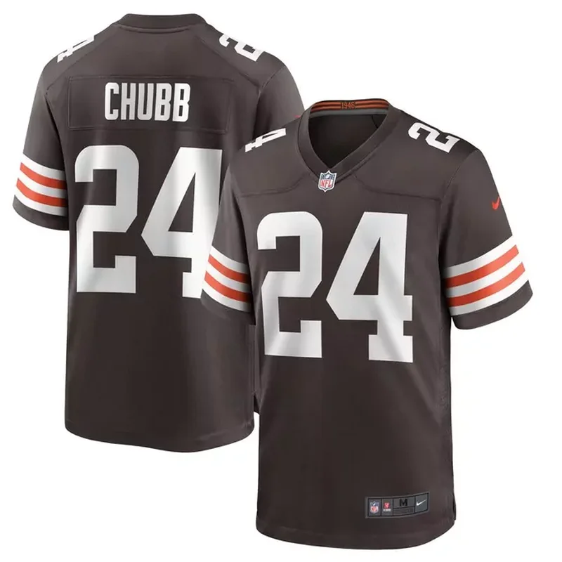 Nick Chubb Cleveland Browns Player Game Jersey Brown