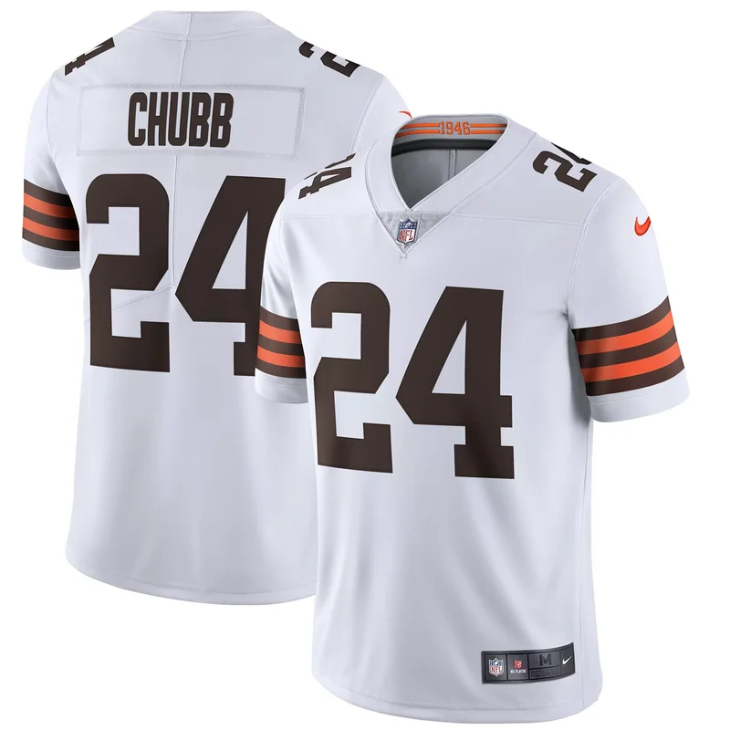 Nick Chubb Cleveland Browns Vapor Jersey White NFL