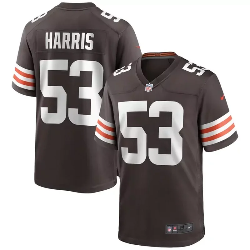 Ethan Pocic Cleveland Browns Game Jersey Brown - Image 2