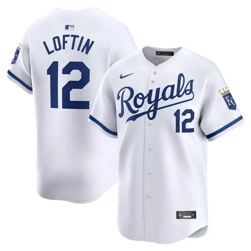 Nick Loftin Kansas City Royals Home Player Jersey White