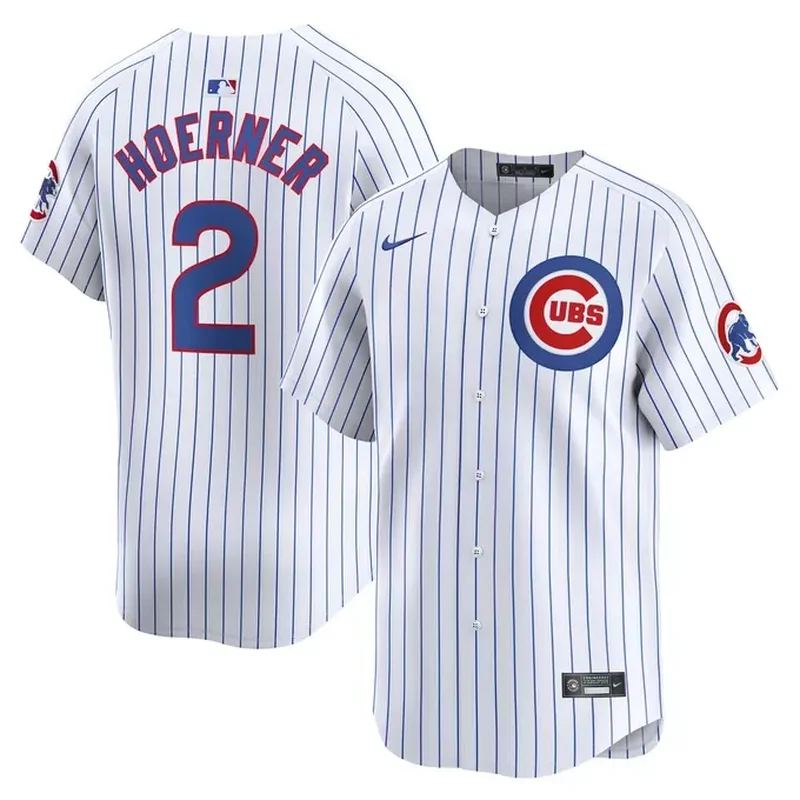 Chicago Cubs Home Custom Jersey White - Image 5