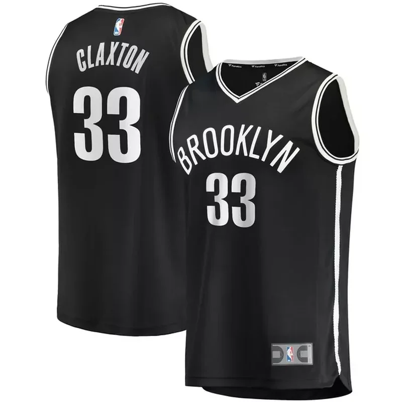 Nicolas Claxton Brooklyn Nets Fast Break Player Jersey Icon Edition Black
