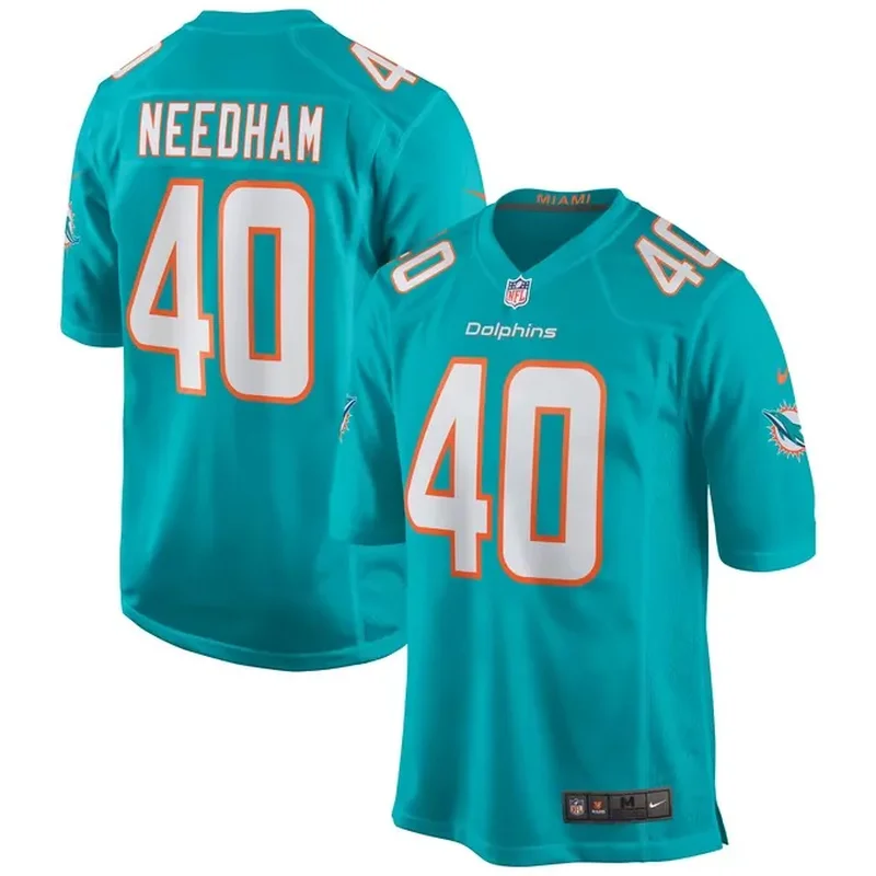 Quinton Bell Miami Dolphins Game Jersey Aqua - Image 4