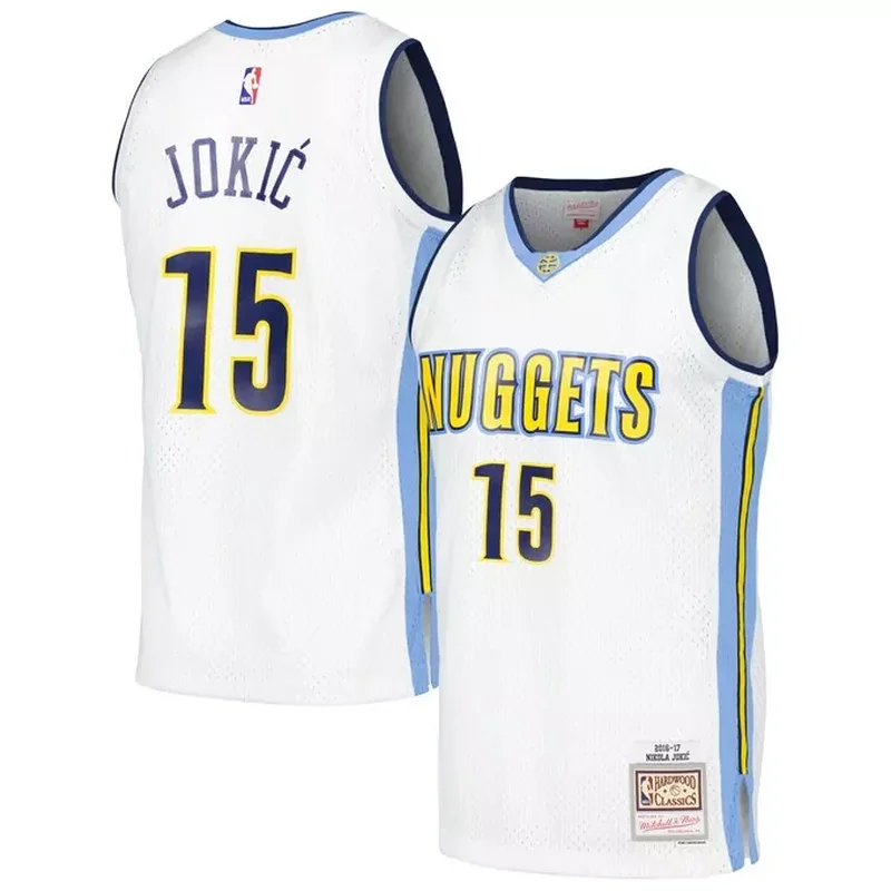 Nikola Jokic Denver Nuggets 2016/17 Throwback Jersey White