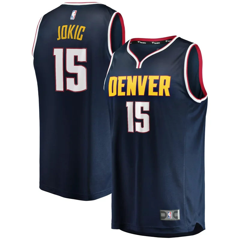 Nikola Jokic Denver Nuggets 2019/20 Fast Break Player Jersey - Icon Edition - Navy NBA
