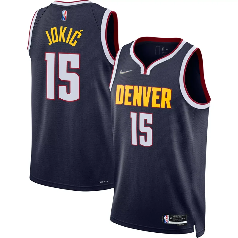 Nikola Jokic Denver Nuggets 2021/22 Diamond Jersey - Icon Edition - Navy NBA