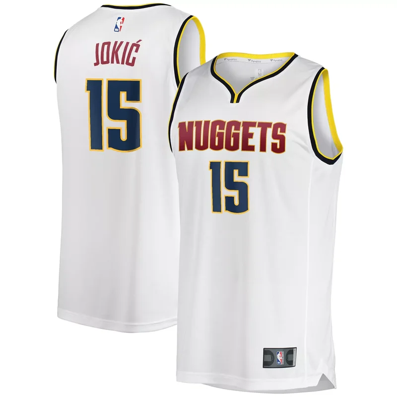 Nikola Jokic Denver Nuggets 2021/22 Fast Break Player Jersey White - Association Edition NBA