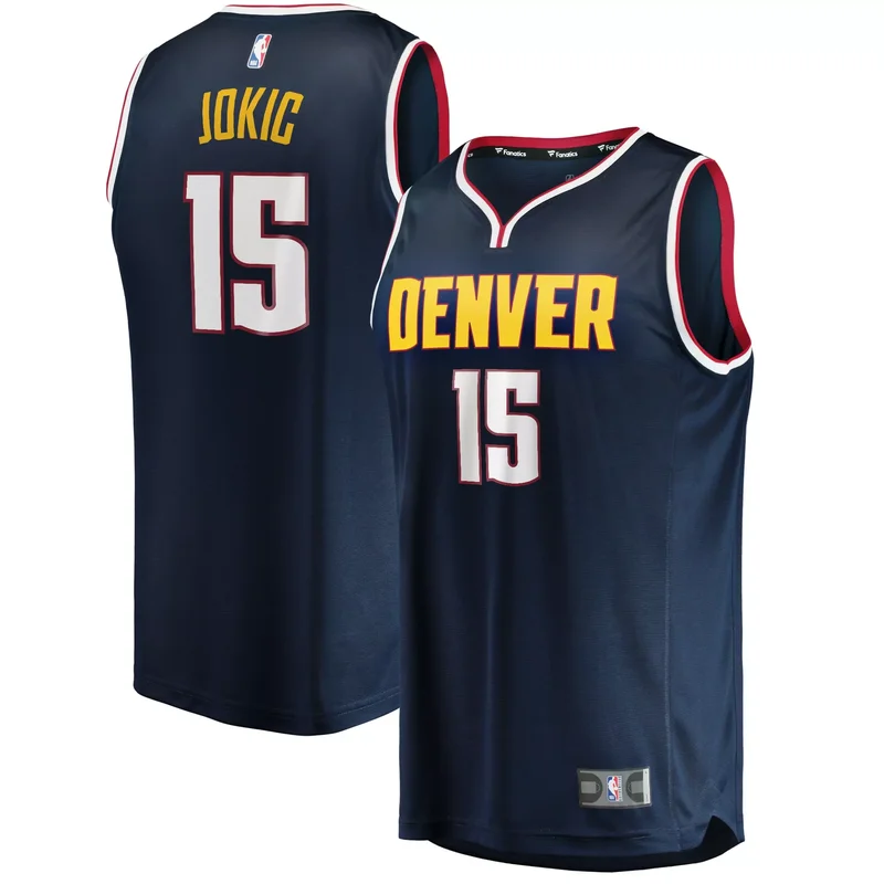 Nikola Jokic Denver Nuggets Fast Break Player Jersey - Icon Edition - Navy NBA