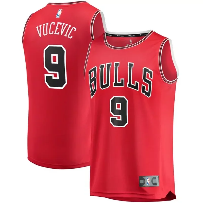 Nikola Vucevic Chicago Bulls Fast Break Jersey Icon Edition Red