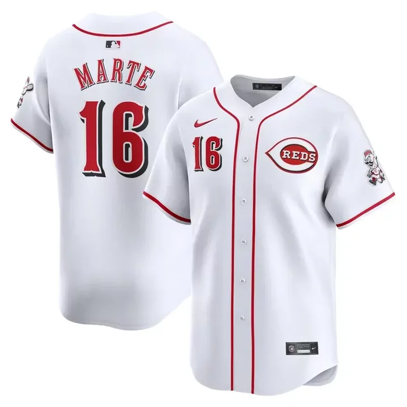Cincinnati Reds Womens Home Custom Jersey White - Image 2
