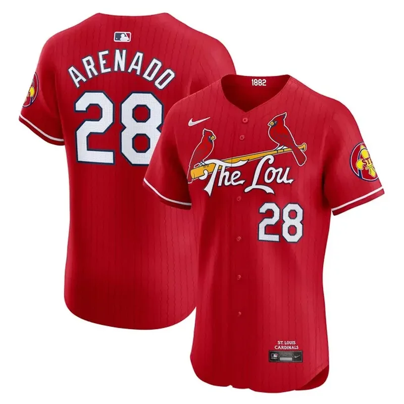St Louis Cardinals Alternate Custom Jersey Light Blue - Image 4