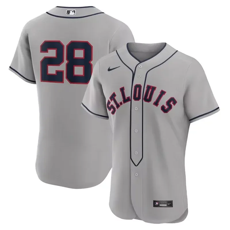 St Louis Cardinals Stitches Button-Down Jersey Red - Image 3