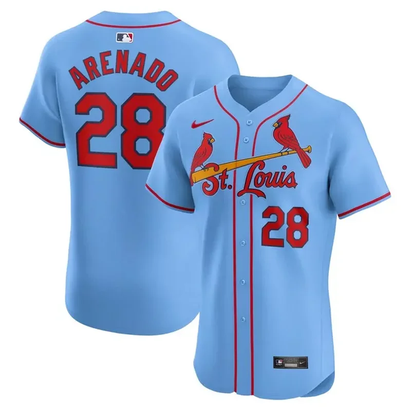 Nolan Arenado St Louis Cardinals Alternate Elite Player Jersey Light Blue