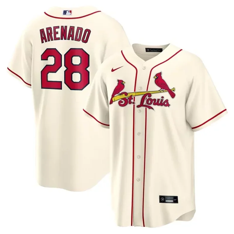 Nolan Arenado St Louis Cardinals Alternate Official Player Jersey Light Blue - Image 3