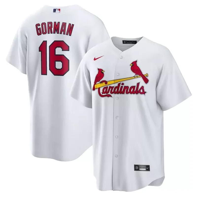 Nolan Gorman St Louis Cardinals Home Jersey White