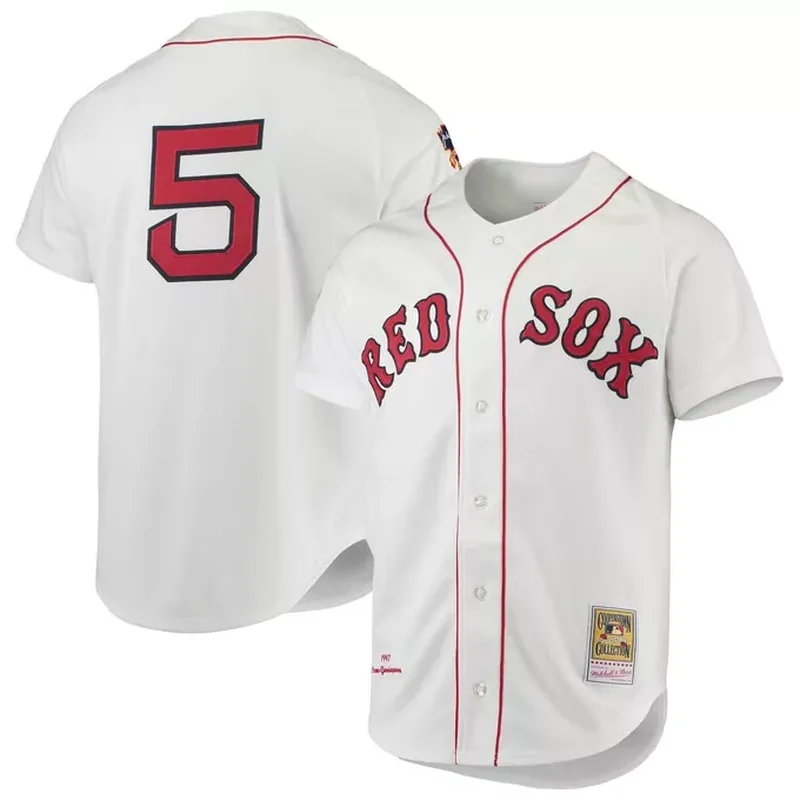 Boston Red Sox Home Jersey White - Image 4