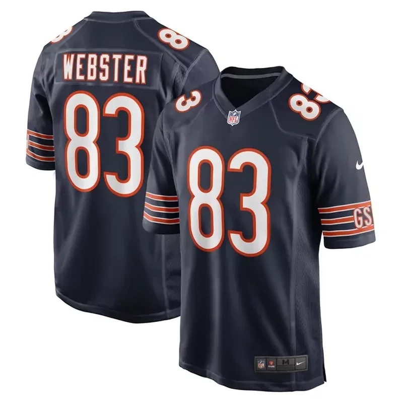 Trenton Gill Chicago Bears Game Player Jersey Navy - Image 2