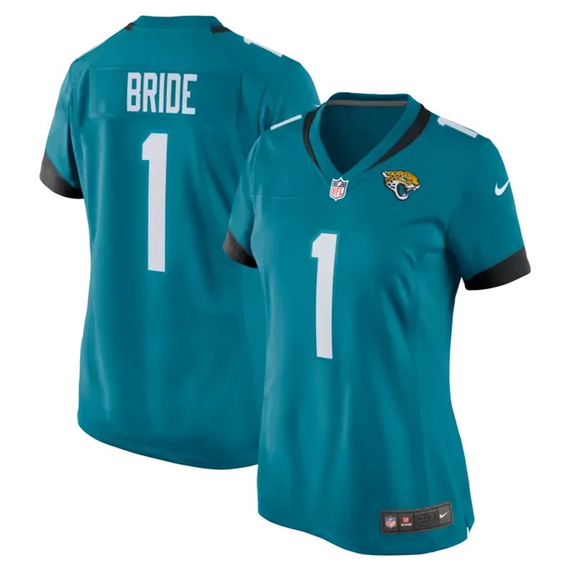Ezra Cleveland Jacksonville Jaguars Womens Game Jersey Teal - Image 3