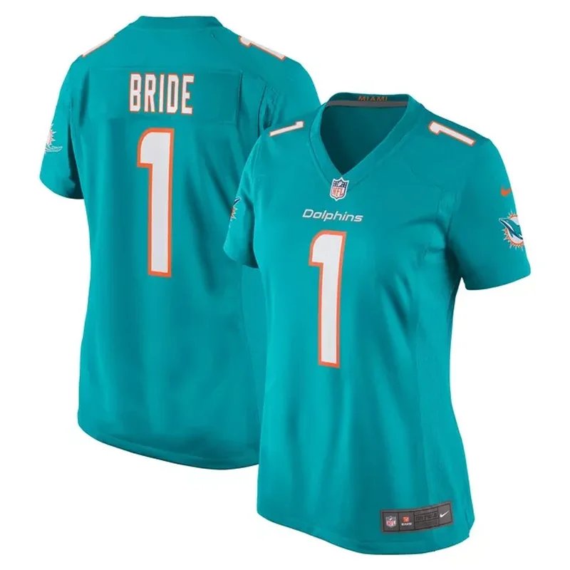 Larry Csonka Miami Dolphins Retired Player Jersey Aqua - Image 2