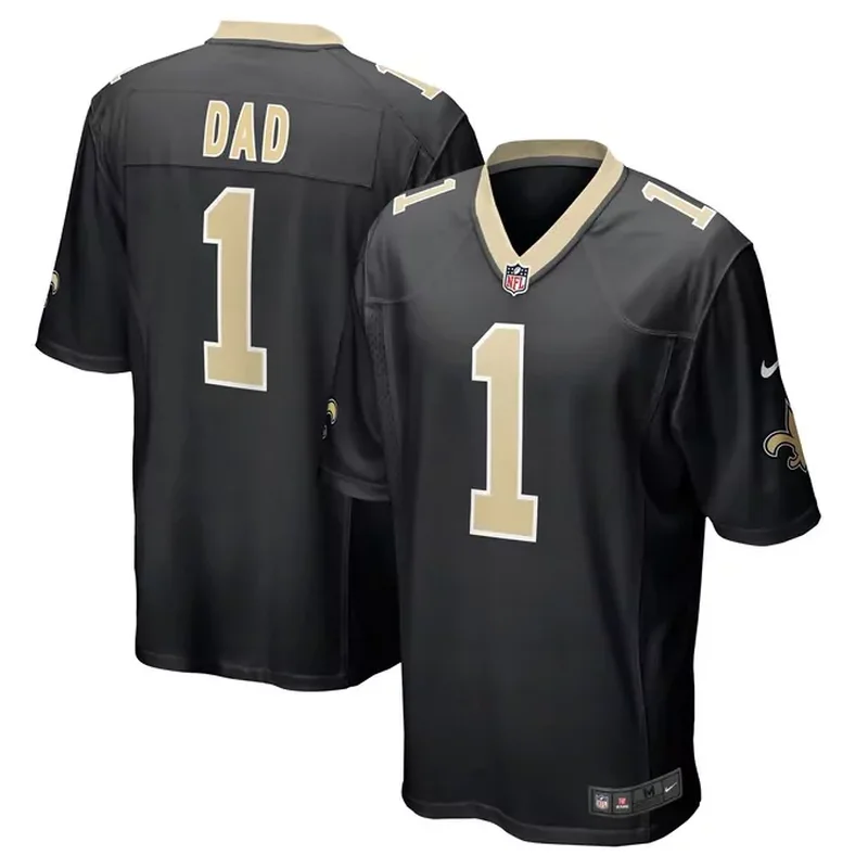 Jordan Mims New Orleans Saints Team Game Jersey Black - Image 5