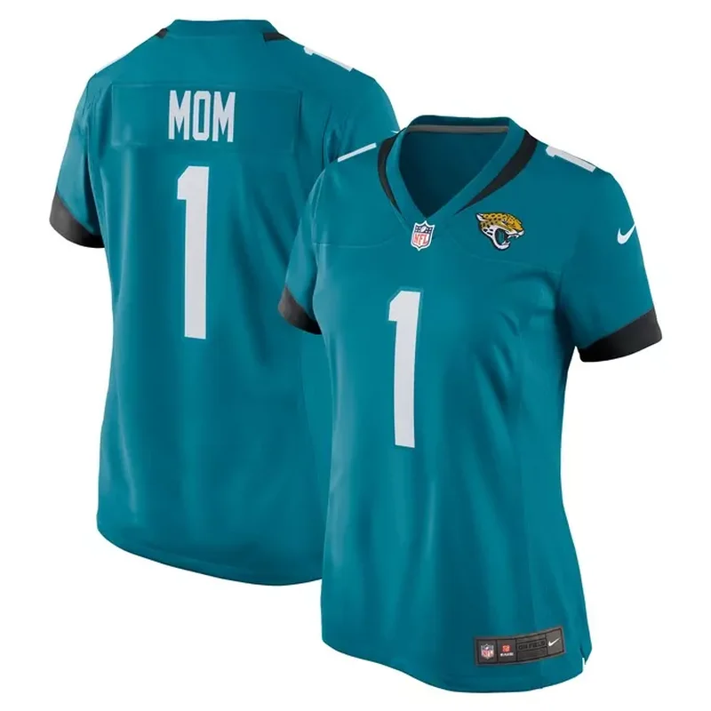 Number 1 Mom Jacksonville Jaguars Womens Game Jersey Teal