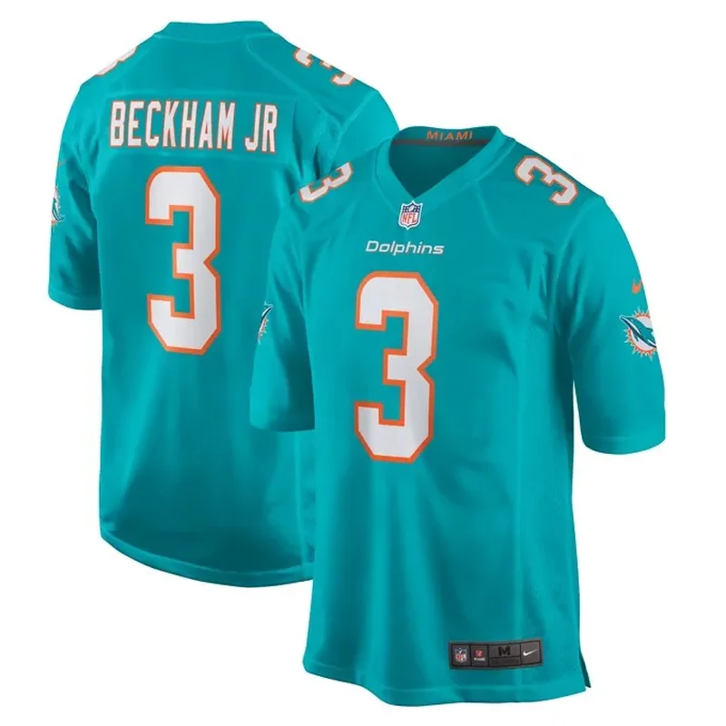 Odell Beckham Jr Miami Dolphins Game Jersey Aqua