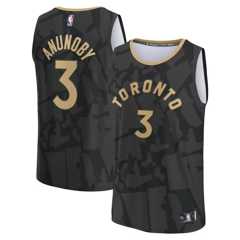 OG Anunoby Toronto Raptors Fastbreak Jersey City Edition Black
