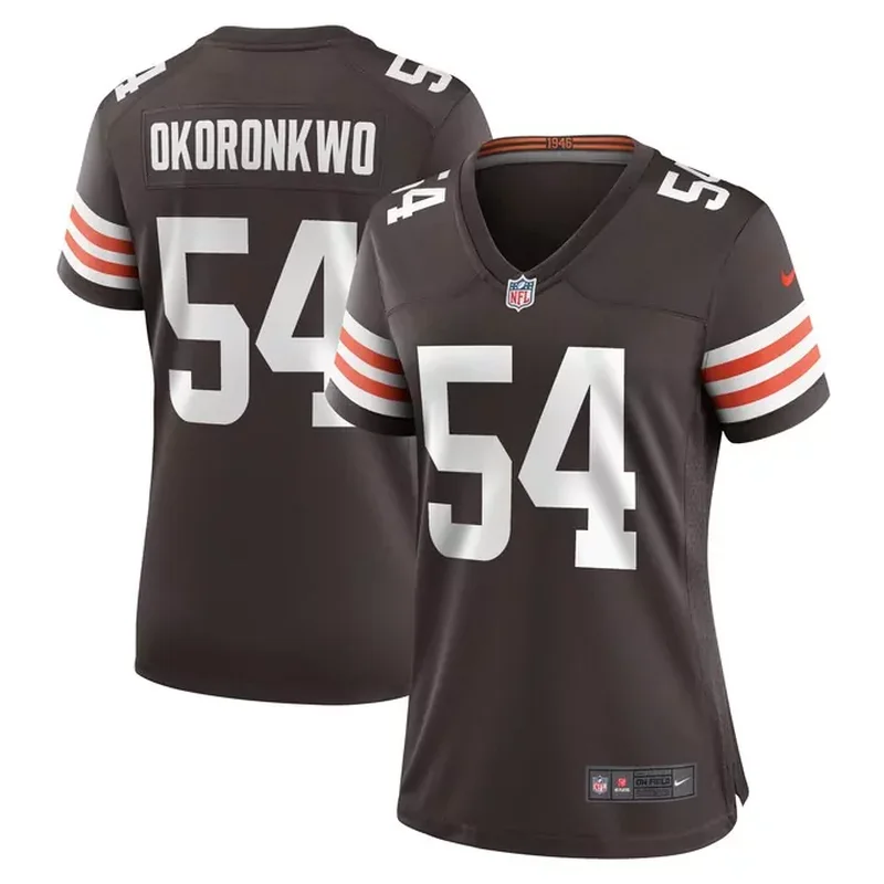 Ethan Pocic Cleveland Browns Game Jersey Brown - Image 4