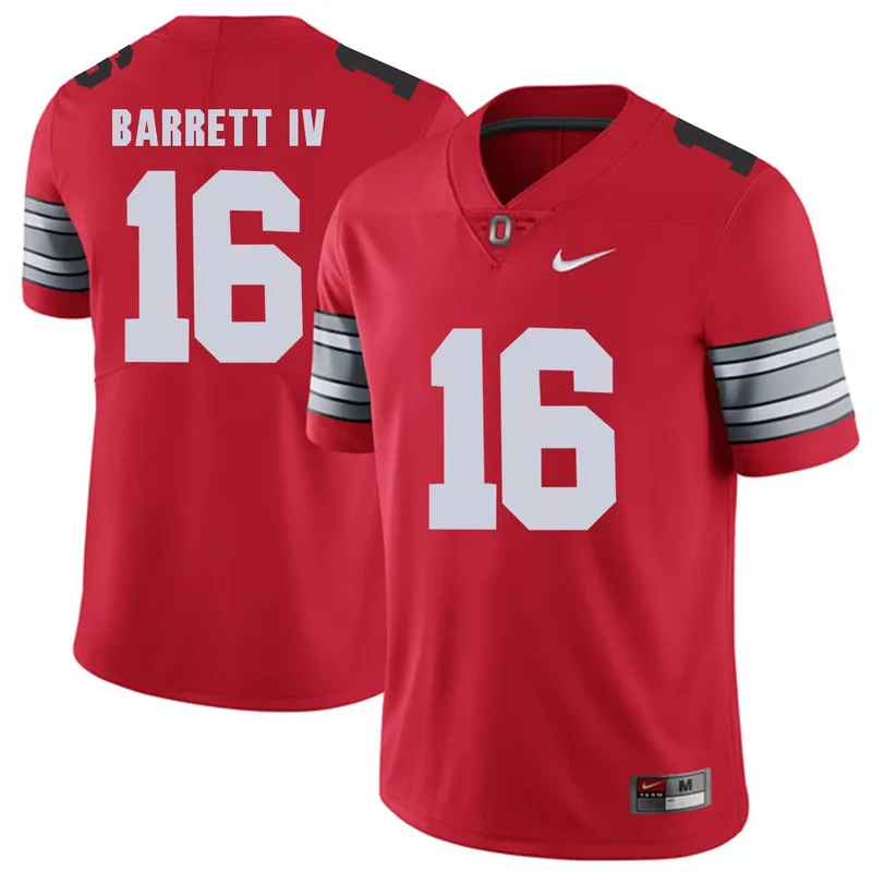 Ohio State Buckeyes 15 With Diamond Logo Red College Jerseys - Image 5
